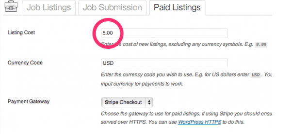 Monetizing job listings